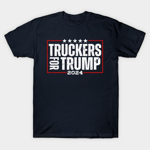 Vintage Truckers For Trump 2024 T-Shirt by Etopix